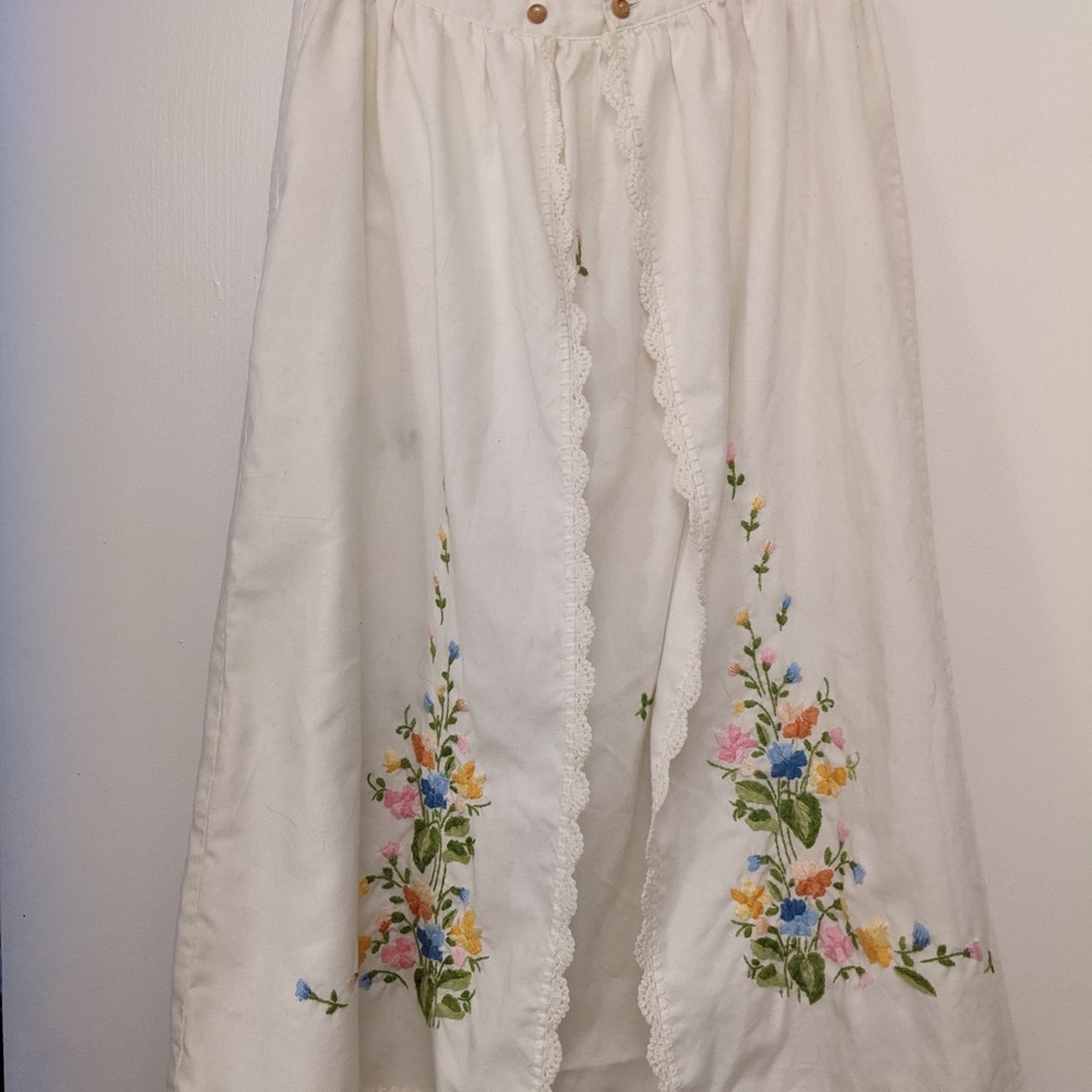 Antique embroidered skirt